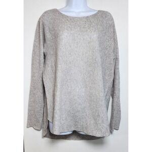 Max Studio Women's 100% Cashmere Knit Sweater Minimalist Luxury Size XL